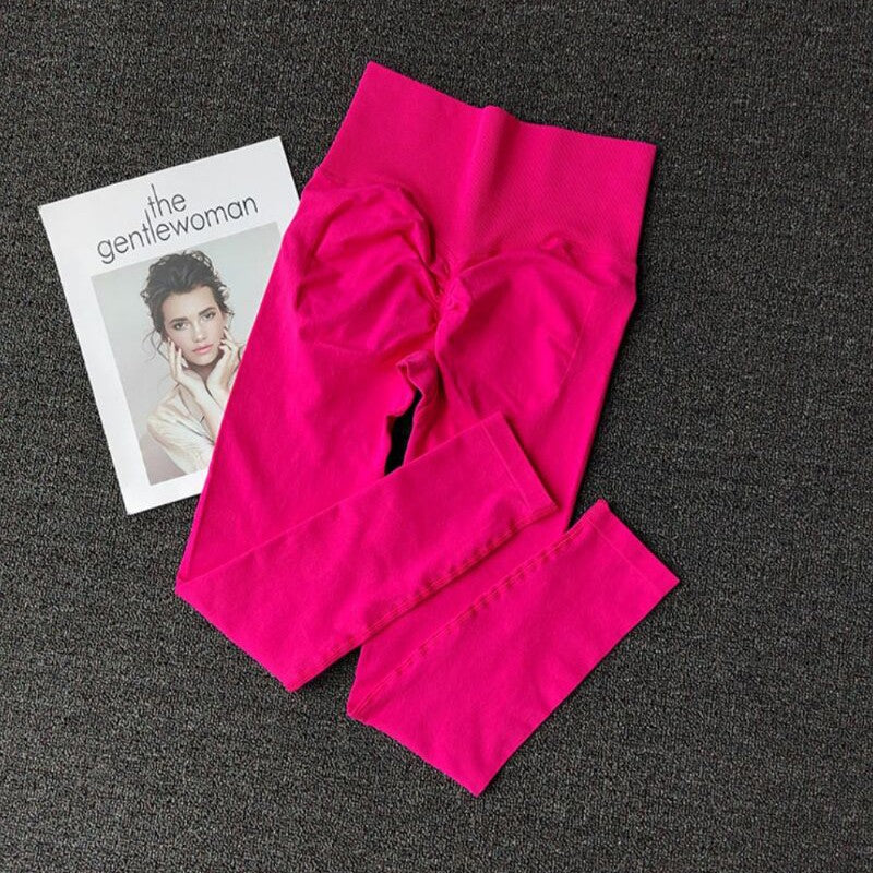 Seamless Sport Yoga  High Waist Pants Leggings Sport See Through Yoga Gym Runnin