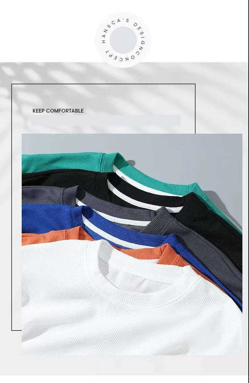 Fashionable casual men's sports suit short-sleeved T-shirt and outdoor summer sports shorts two-piece set daily casual