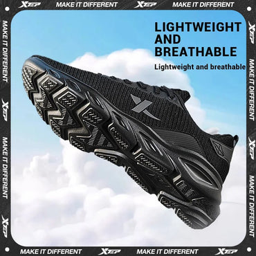 Xtep Running Shoes For Men 2025 Spring Sweat-Absorbing Sports Shoes Wear-Resistant Stability Sporty Sports Sneakers 880119115131