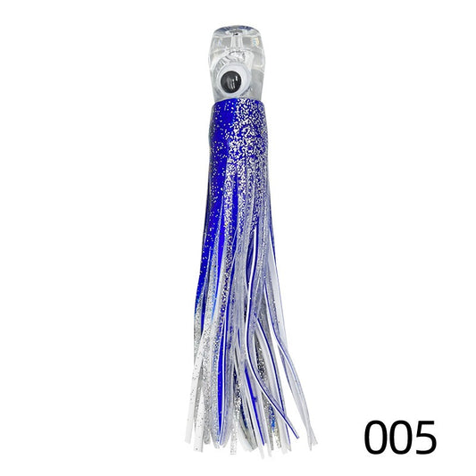 Iscas de saia de trolling de 16cm/25cm para marlin, atum, dourado, pesca em alto mar, polvo macio de acrílico, isca de resina para pesca em alto mar