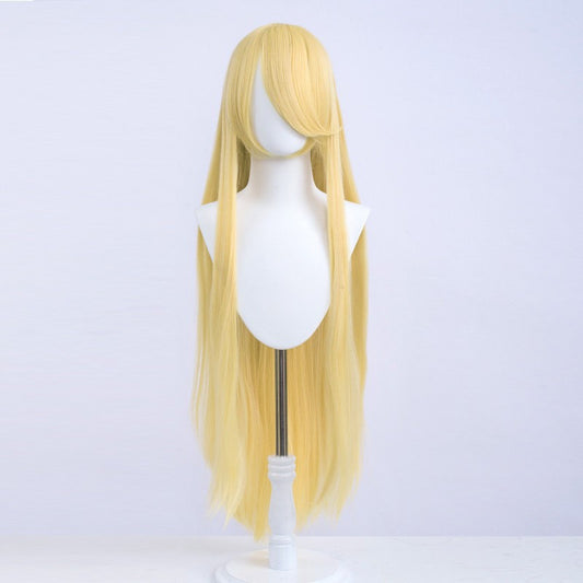 Halloween Cosplay Anime Party Fancy Wig Costume Wig 100cm Long Straight Heat Resistant Synthetic Hair Anime Colored Hair