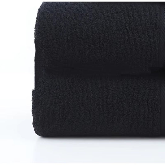 2pcs 100%Cotton Hand Towel,Soft Water Absorbent,Black Square Little Face Towel For Hotel,Home Washcloth,35*35cm Drop Shipping