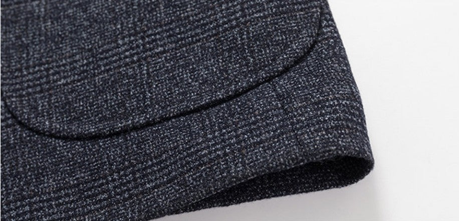Men's Retro Plaid Suit 2025 High Quality Spring Autumn Leisure Fashion Handsome Business Ironing Top Coat