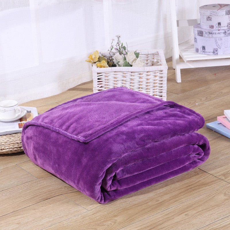 Spring Winter Winter Flannel Blanket Fluffy Warm Soft Sofa Cover Bedspread Solid Blue Black Coral Fleece Plush Blankets For Beds