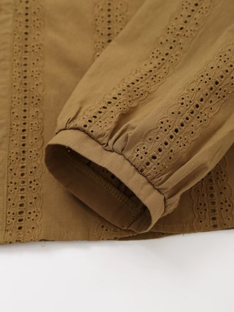 Embroidery Blouses For Lady Y2K Tops Harajuku Fashion Vintage Blouse Elegant Women's Luxury Blouses Long Sleeve Shirt