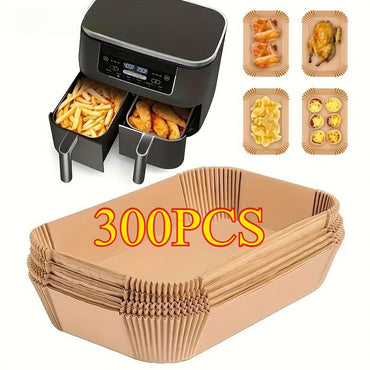 Disposable Air Fryer Paper Non-Stick Kitchen Baking Airfryer Mat Oilproof Micro-wave Barbecue Pad Baking Paper Liner Accessories