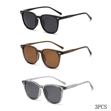 2025 New Ultra Light Square Black Face Enhancing Sunglasses With Trendy Natural Color And Uv Resistant Sunglasses 3069