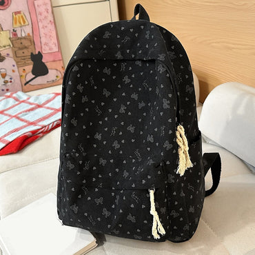 Corduroy Autumn and Winter New Large-Capacity Backpack for Class, Commuting, Versatile Backpack, Outdoor Travel Backpack