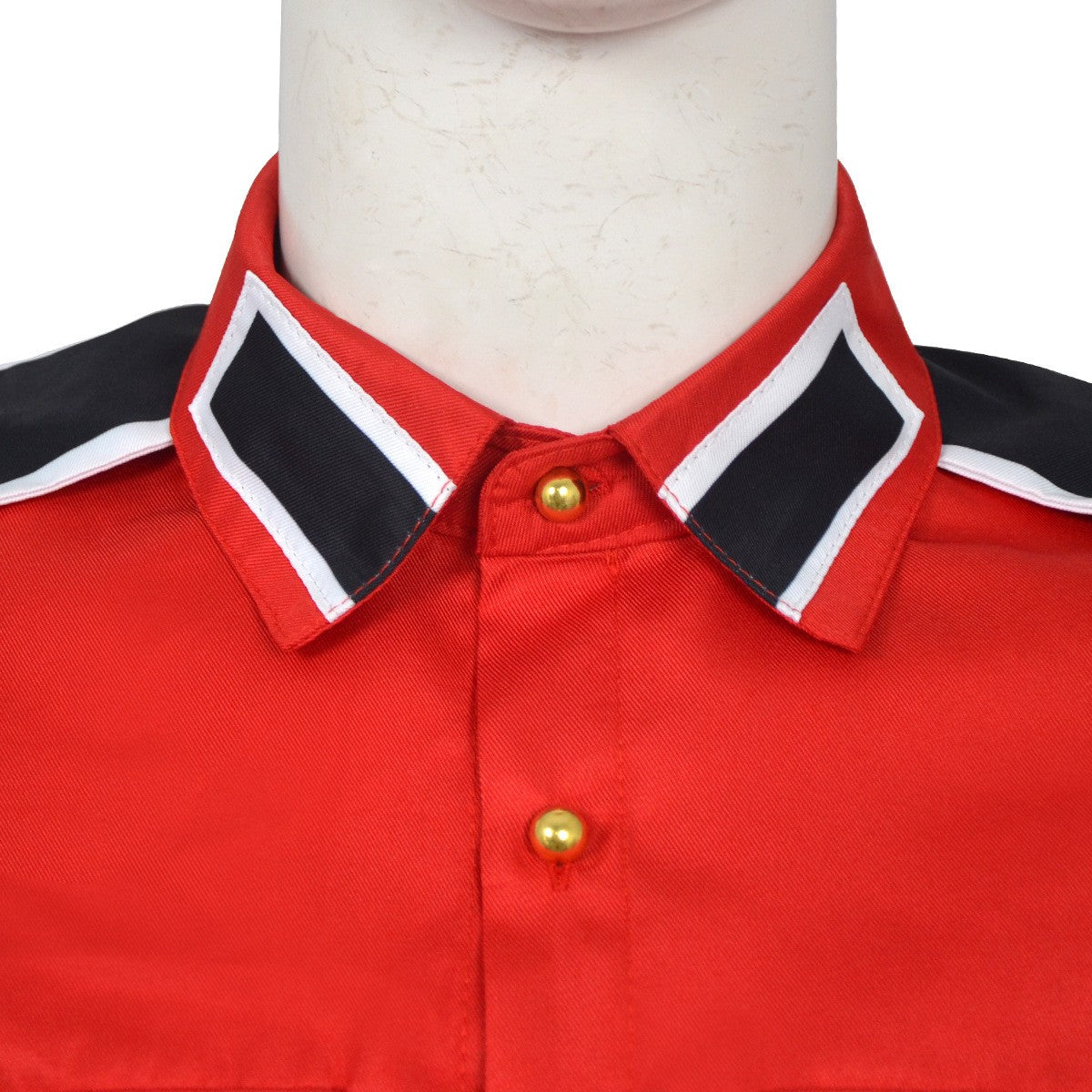 Michael Jackson Impersonator RetroCTEAntiWar Patch EmbroideredShirt Men's Military Style Long SleeveButtonDown Shirt Collectible