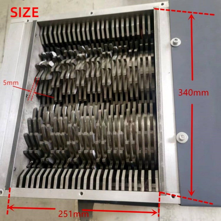 S200 Small Micro Shredder Dual Axis Silent Version 220V Plastic Waste Environmental Recycling Tear Apart Plastic Bottles Rubber