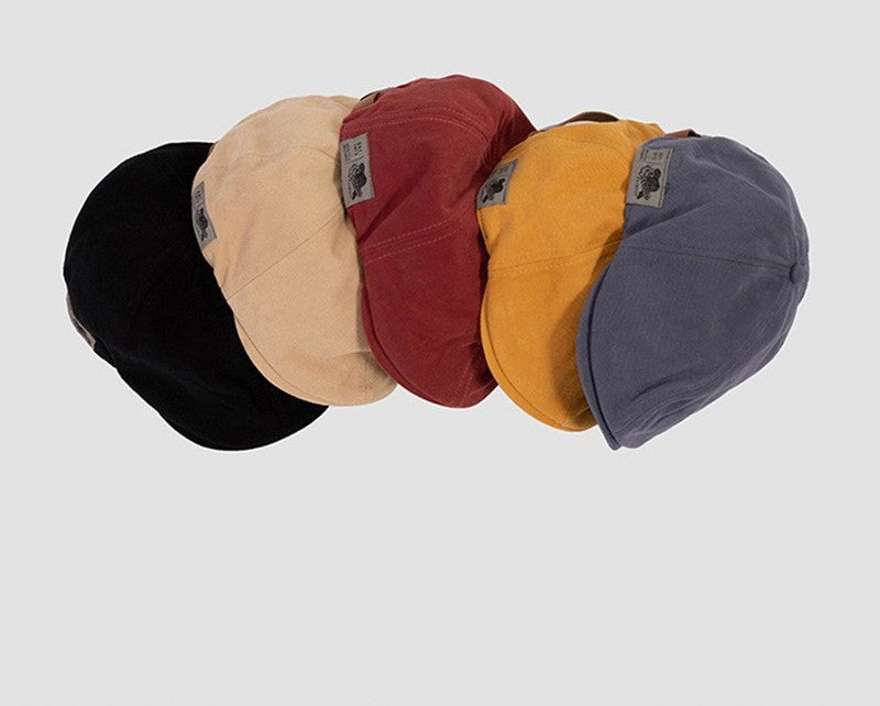 Boina masculina Peaky Blinders de algodão Estilo Britânico Ocidental Boné Ivy Clássico Boina vintage de linho feminina de inverno