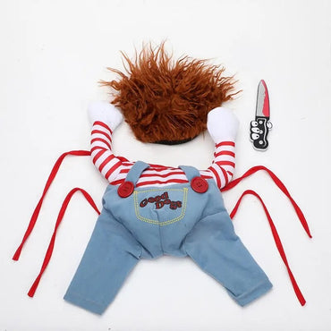 1 peça de Halloween Daga de Estimação Roupa de Transformação de Festival Faca Engraçada Roupa de Cachorro Gato Roupa de Posição de Pé Roupa de Estimação