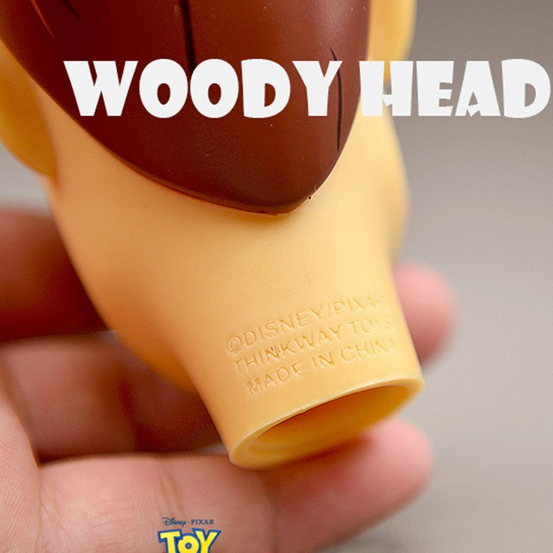 Boneco de Ação Toy Story Xerife Woody Cabeça Fofa Brinquedo Expressão Engraçada Woody Brinquedo de Dedo Presentes de Aniversário para Crianças