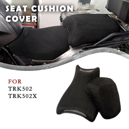 Motorcycle Accessories 3D Breathable Mesh Seat Cushion Cover Waterproof For Benelli TRK502 TRK502X TRK 502 X 502X