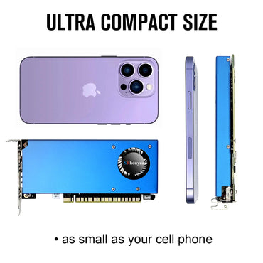 SRhonyra RX550 4GB GDDR5 128bit Low Profile Graphics Card,HDMI+DP Output,PCIe 3.0, 4/8K Desktop GPU for Office/Light Gaming
