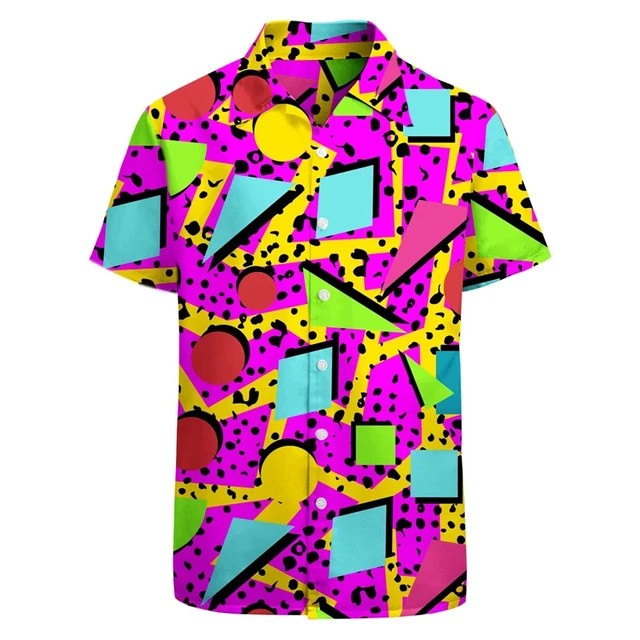 Men's Casual Short Sleeve shirt, 3D print, Pineapple Graphic shirt, Adt Hawaiian Beach shirt, Funny streetwear, Summer Clothing
