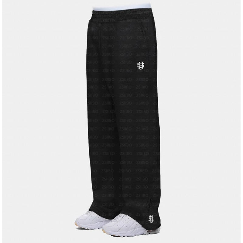 Men Sweatpants Y2k Vintage Loose Straight Pant Straight Pants Leg Zipper Embroidery Hip Hop Harajuku Casual Street Dance Trouser