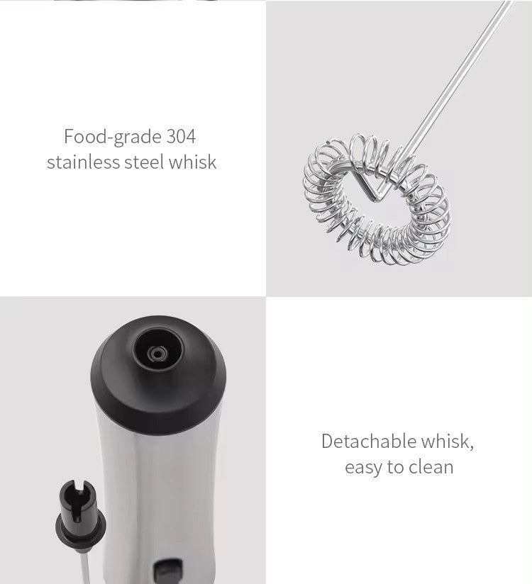 Kitchen Powerful Stirrer Milk Frother Handheld Foam Maker for Lattes Whisk Drink Mixer Coffee Electric Rechargable Egg Beater