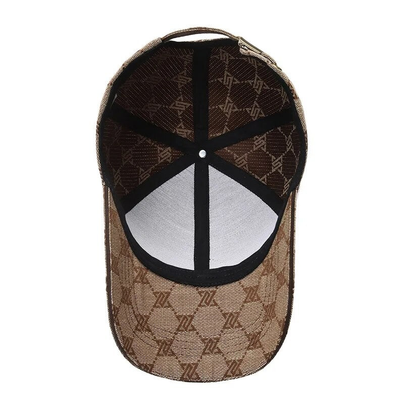 Four Seasons New Sunscreen Three-Line Sewn Baseball Cap Men's And Women's Casual Cap Net Red Distressed 1841 Hat