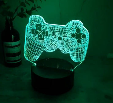 3D LED Gaming Party Setup Lamp Gaming Room Lamp Decoration USB Powered Night Light Table Lamp For Bedroom Decor Christmas Lights