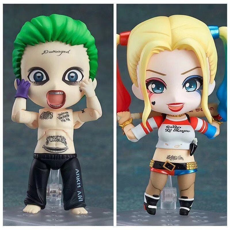 Anime Esquadrão Suicida Série #671 Coringa #672 Arlequina Figuras de Ação Modelo Boneca Articulada Enfeite de Mesa Presente de Natal
