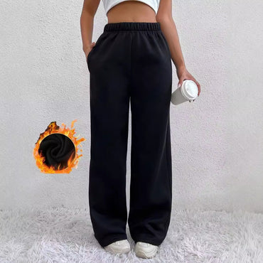 Women's Clothes Pants New Women's Velvet Warm Trousers With High Waist And Drape For Casual Sports Daily Wear Y2k Pants Trousers