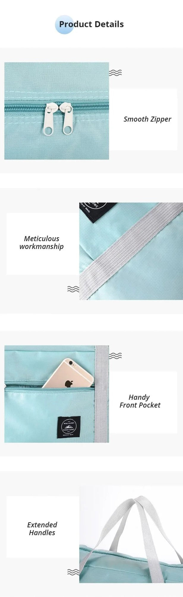 2 Pack Foldable Lightweight Travel Duffel Bag - Water Resistant Carry on Luggage for Overnight Hospital Gym Sports Tote