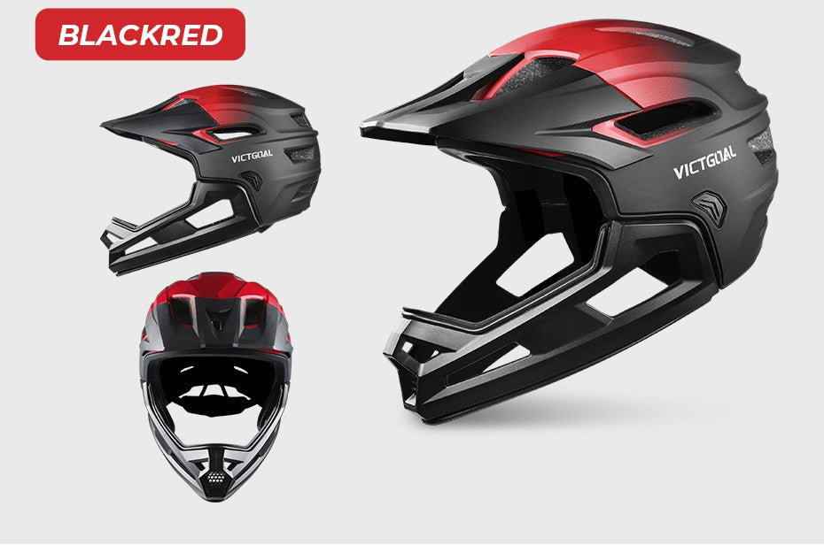 Capacete de Ciclismo Adulto Destacável VICTGOAL para Homens Proteção de Cabeça de Motocicleta Bicicleta de Montanha Off-road MBX BMX Segurança
