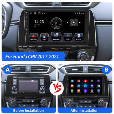 For Honda CRV CR-V 2017-2021 CarPlay Android 14.0 Car Stereo Radio GPS Navigation Bluetooth WiFi 2+32GB Head Unit SWC ASP FM/RDS