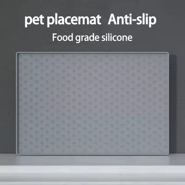 Tapete de alimentação para animais de estimação, cães e gatos, bebedouro e comedouro, tapetes para alimentação de gatos, tapete de tigela de comida para cães, almofada de silicone à prova d'água para tigela de animais de estimação