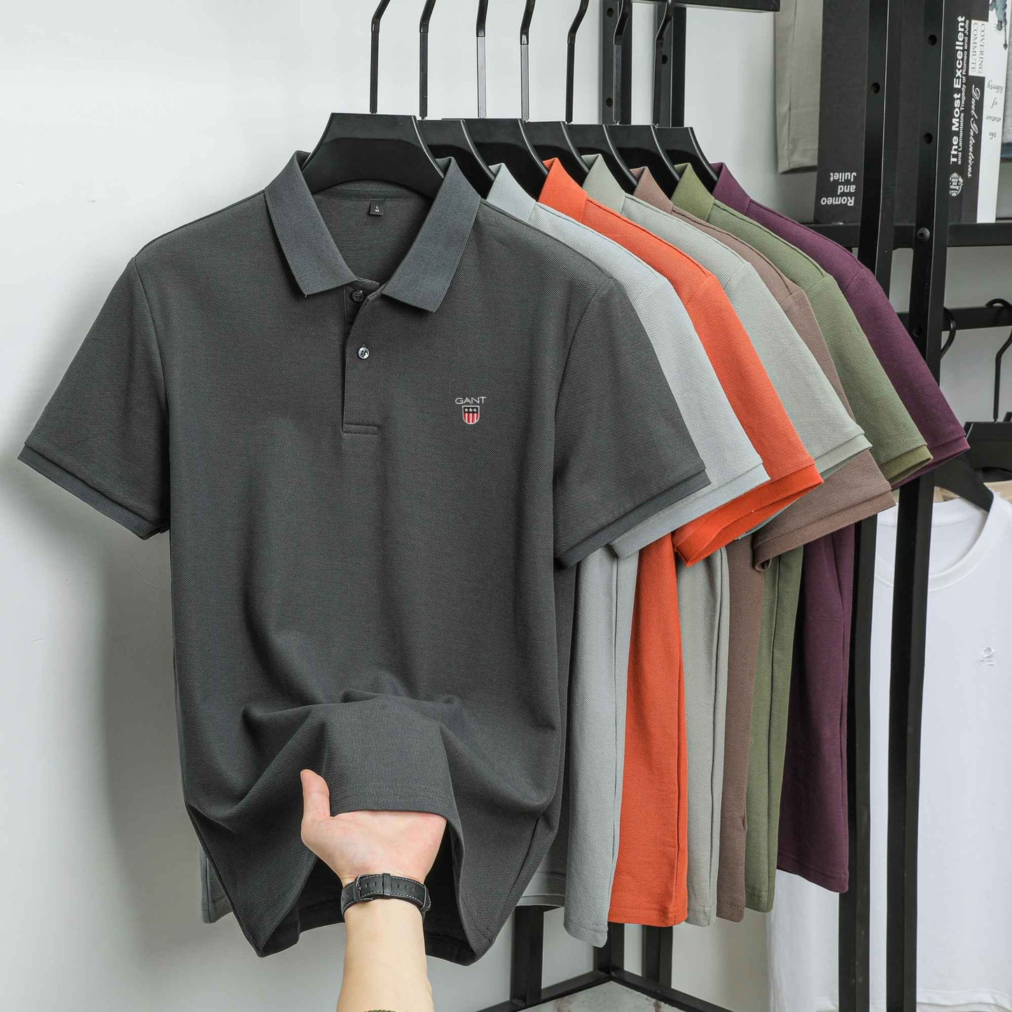 High-end 100% Cotton Short Sleeve Polo Shirt Men's Summer Luxury Brand Breathable Paul T-shirt Exquisite Embroidery Casual Top