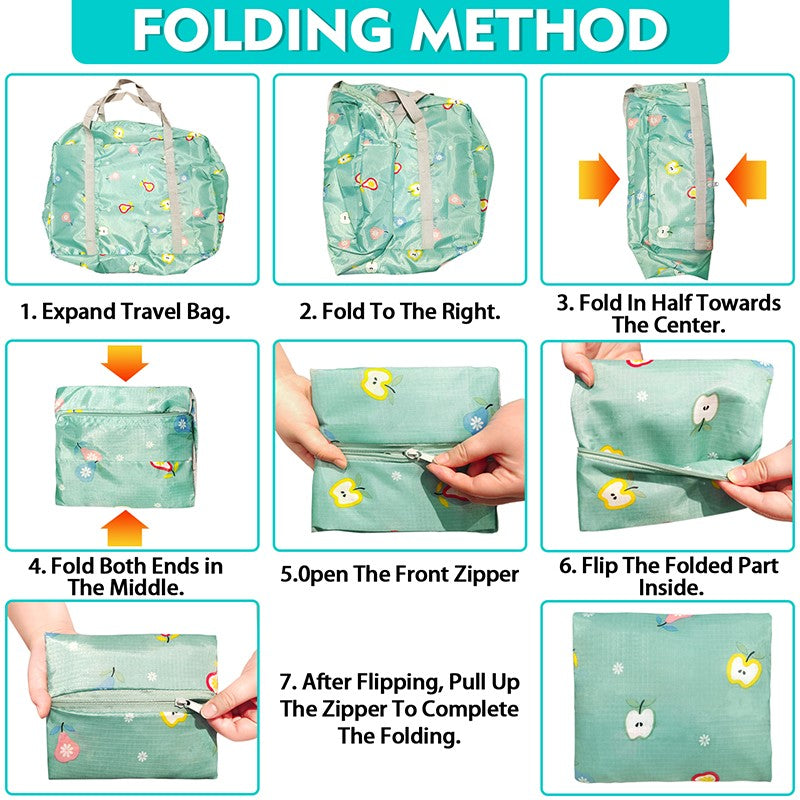 Large capacity travel bag foldable travel bag suitable for business trips travel sports and fitness weekend overnight bags women