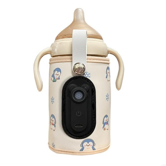 Baby Bottle Warmer Compact Designs Travel Friendly Baby Milk Warmer USB Baby Bottle Heater with Adjustable Temperature L8RB