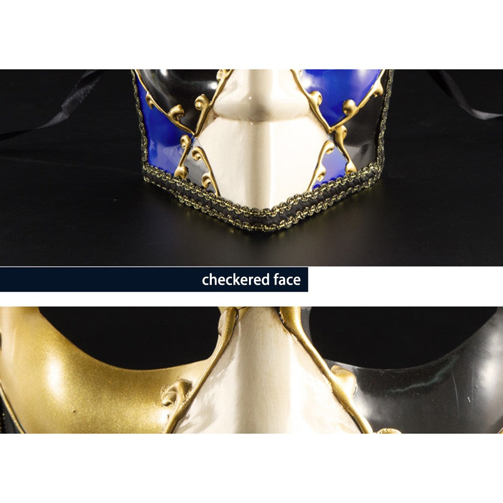 Full Face Masquerade Mask Performance Venetian Masks Classic Luxury Men's Carnival Mask for Party Event Decor