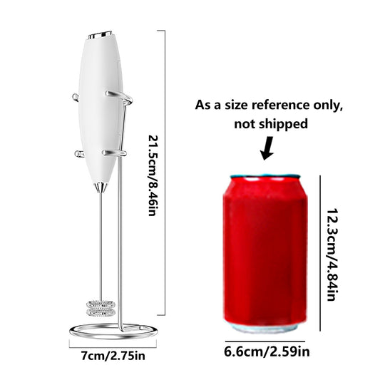 Espumador de Leite Potente para Cozinha, Batedor de Bebidas Portátil a Pilha para Café, Lattes, Cappuccino, Matcha – Ideal para Presente