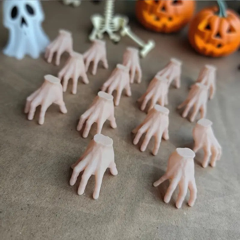 8-36pcs 3D Creepy Plastic Hand Halloween Part Simulation Skeleton Hand Model For Halloween Party Decoration Horror Thriller Prop