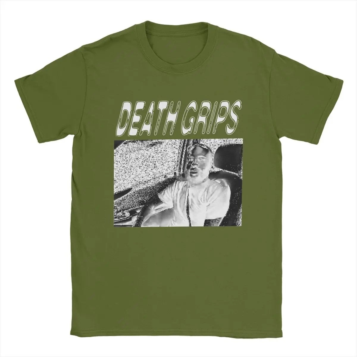 Men's Death Grips T Shirt Cotton Tops Hipster Short Sleeve Round Neck Tee Shirt Printing T-Shirts