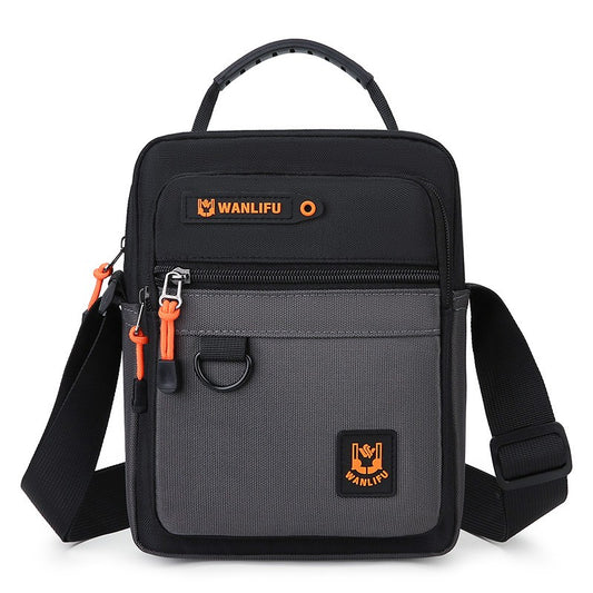 Men's crossbody bag with adjustable shoulder straps, multifunctional single shoulder bag for daily commuting, casual outdoor bag