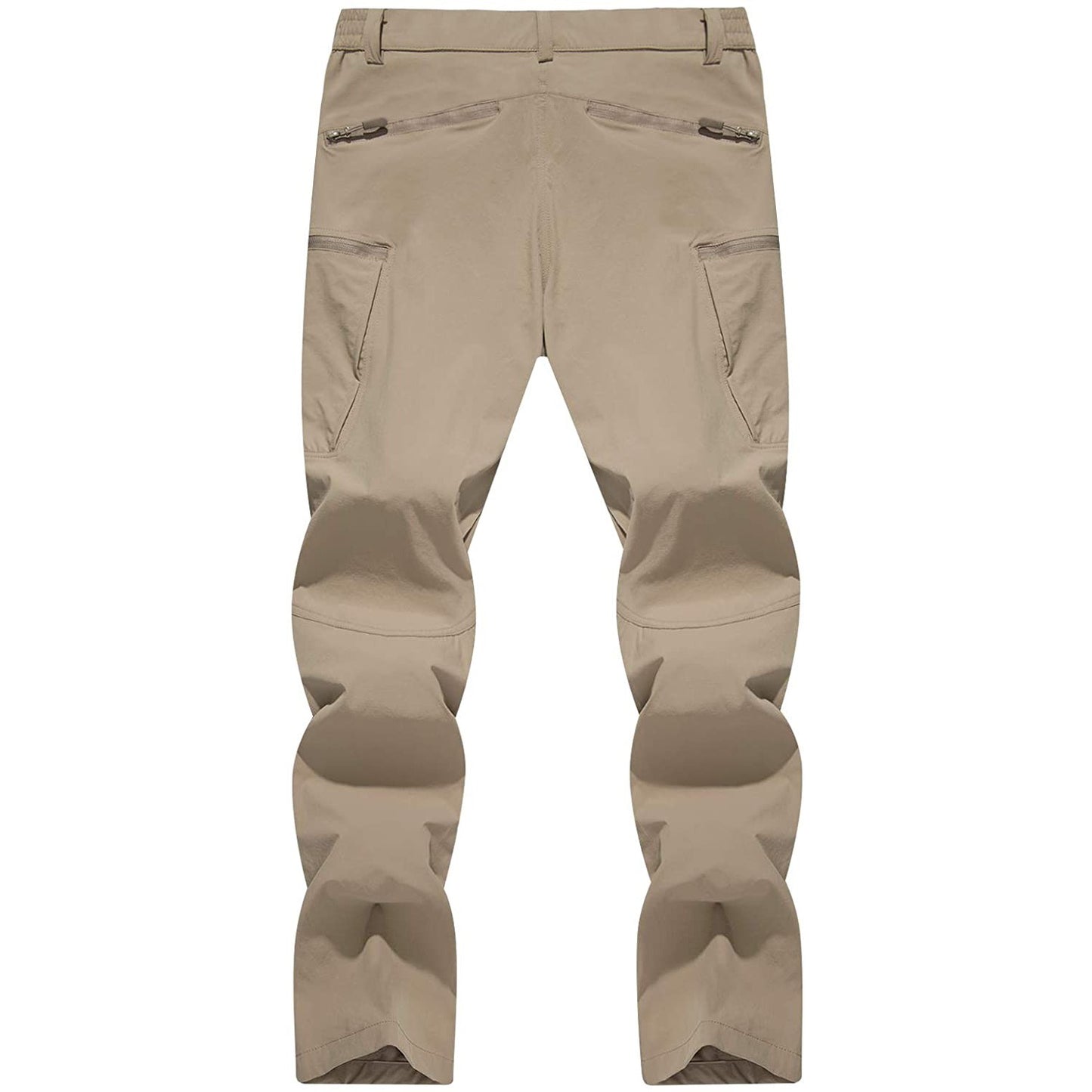 TACVASEN Summer Lightweight Trousers Mens Fishing Pants Outdoor Hiking Nylon Quick Dry Pockets Cargo Pants Casual Work Trousers