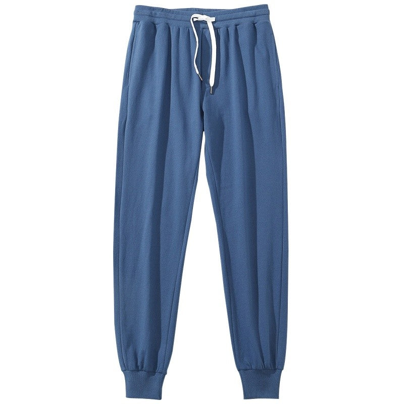 Men 100% Cotton Pants Elastic Gym Sweatpants Casual Jogging Trousers Sport Joggers Fitness Running Pants Man Clothing Streetwear