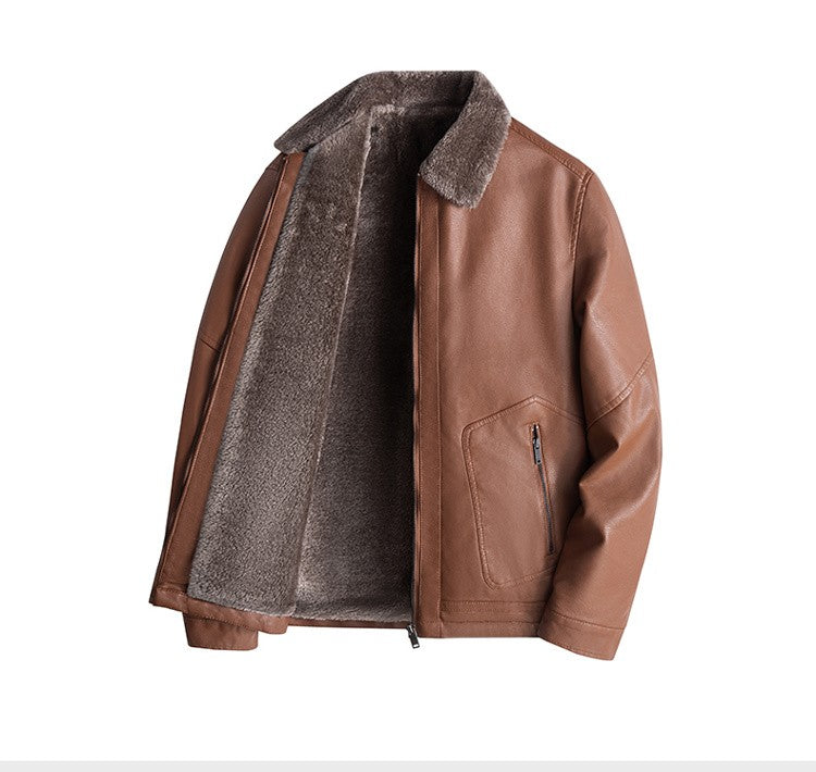 Men Leather Coat Men Wear Slim Fit Blazer PU Clothes Spring Trend Autumn New Leisure Fashionable Versatile Motorcycle Jacket