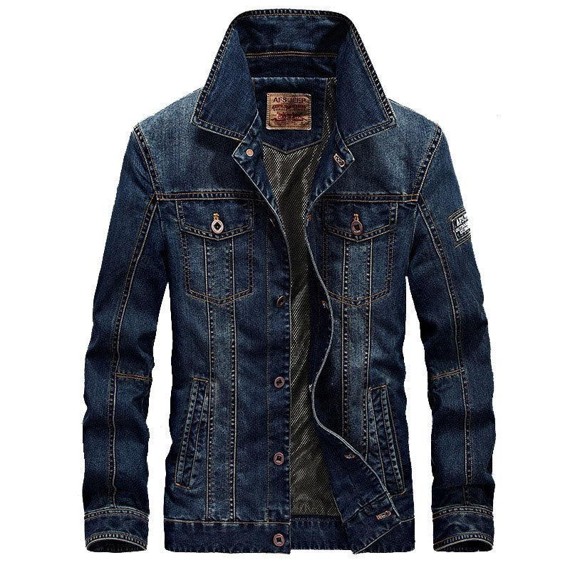 Winter Jackets Men Oversized Fleece Denim Jacket 6XL 7XL Streetwear Thicken Casual Jacket Coat Men's Clothing Outerwear AF66009A