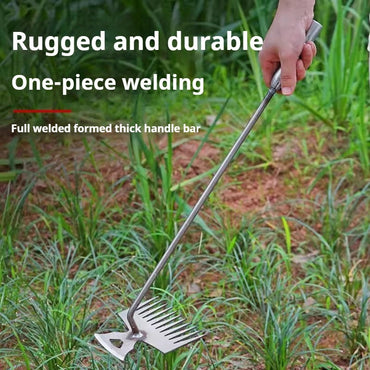 Manganese Steel Weeding Rake Double-end Rake Shovel Multi-purpose Digging Vegetables Loosen Soil Gardening Planting Hand Tools