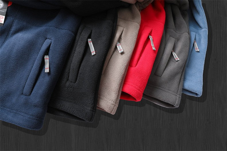 2024 Brand Winter Fleece Jacket Men's Casual Thickened Wool Jacket high quality Design Warm Fashion Hooded Coat Outdoor Ski Suit