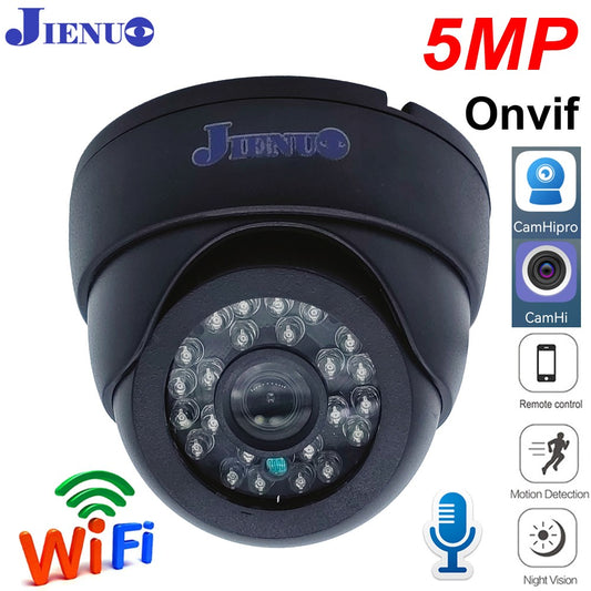 5MP 1080P Wifi IP Camera Dome Indoor Cctv Security Surveillance NightVision Infrared Video Wireless Home Cam Onvif CamHipro
