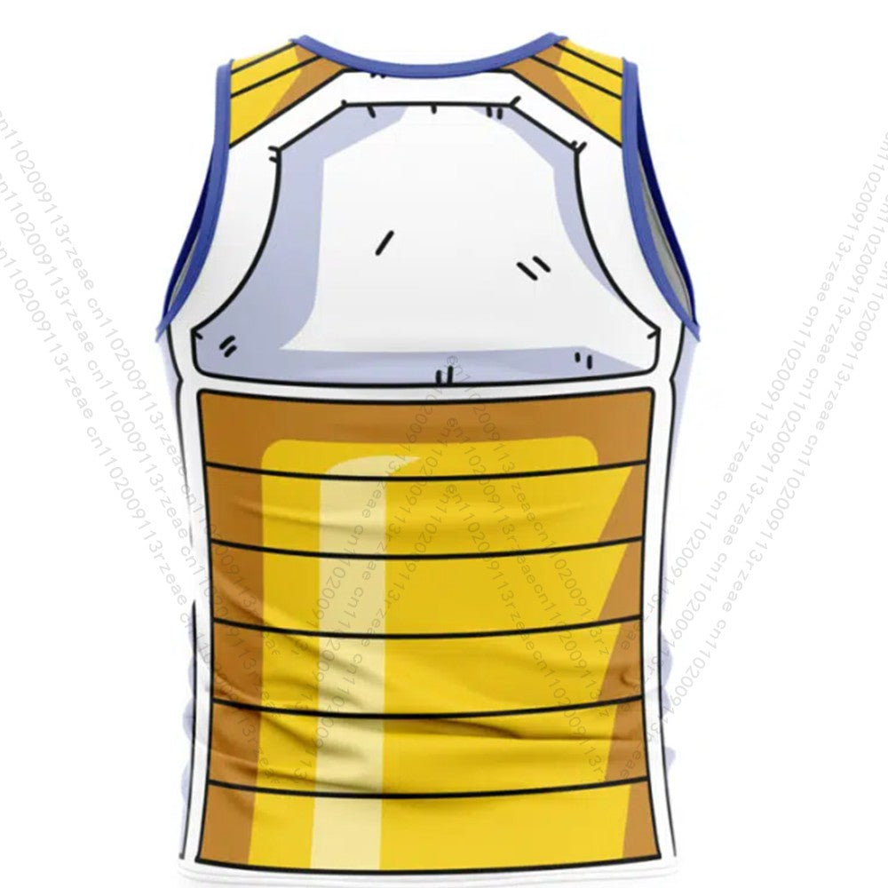 Goku Kame Kai Dragon Ball Anime Tank Top Men's Cosplay Print Gym T-shirt Exercise Casual Breathable Sports Kid Basketball Vest