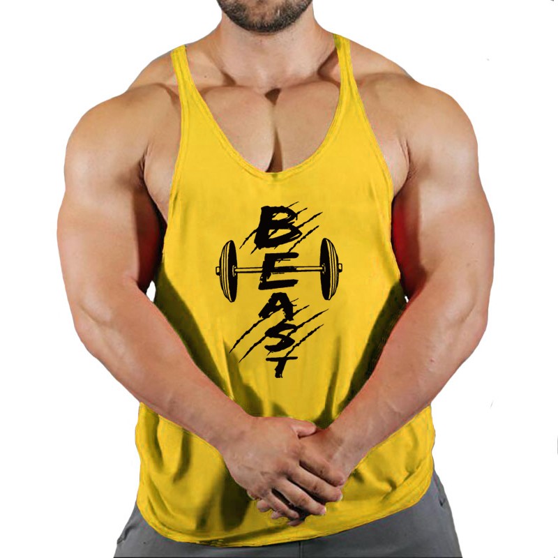 Summer Brand Fitness Tank Top Men Bodybuilding 2023 Train Gyms Clothing Fitness Men Shirt Running Vest Cotton Singlets Muscle