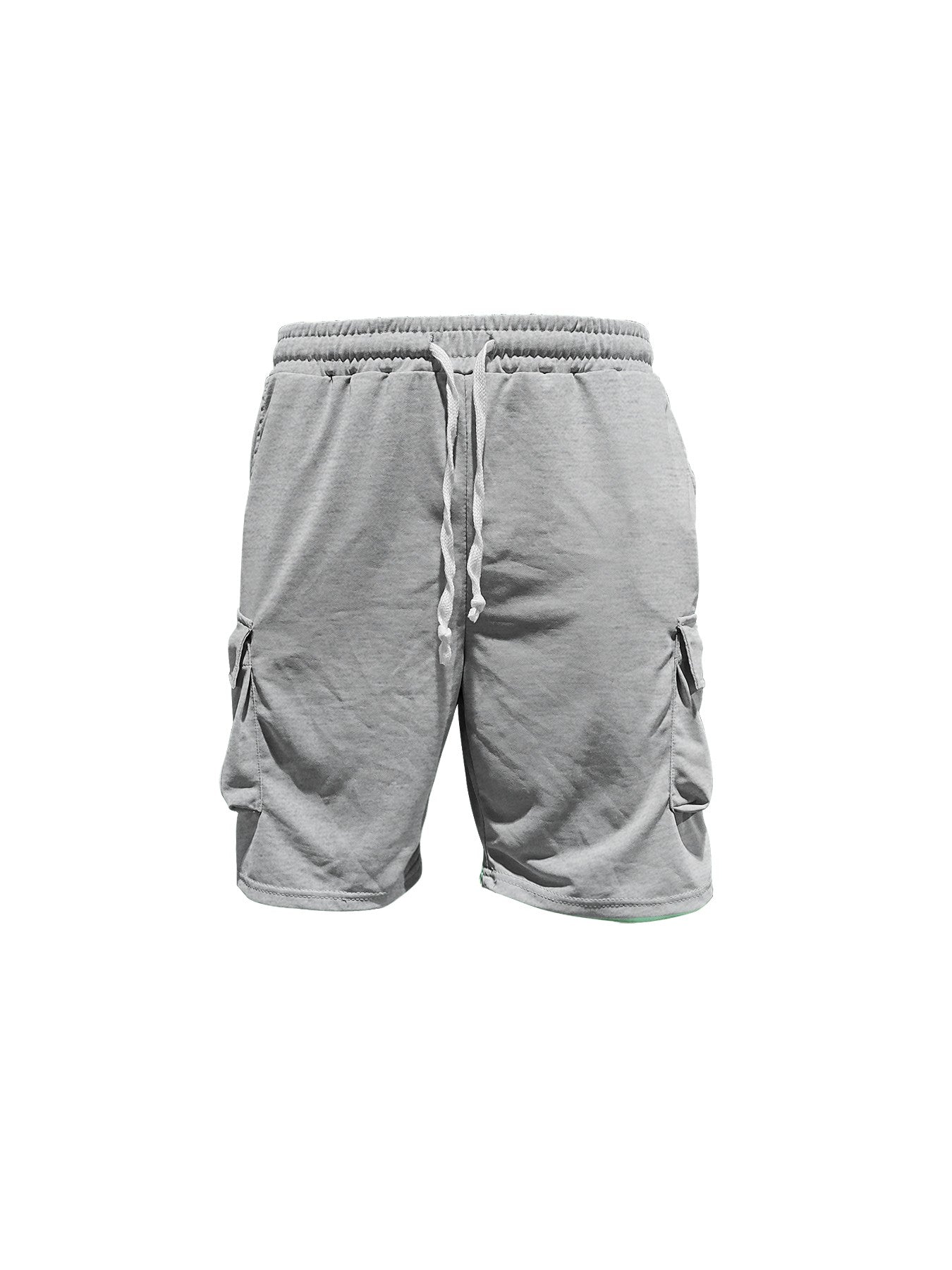 Summer new men's round neck short sleeve T-shirt shirt shorts two-piece suit loose large size ice