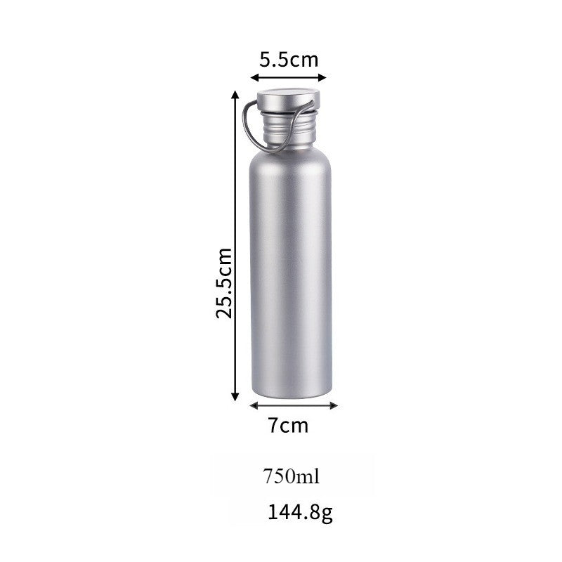 500ml 600ml 750ml Titanium Water Bottle Outdoor Camping Supplies Tourism Sports Cycling Hiking Camping Water Bottle