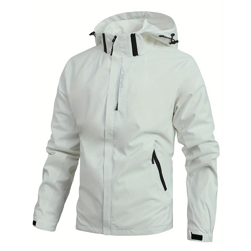 Spring Autumn New Men Casual Jacket Men Outdoor Windproof Waterproof Athletes Jacket Coat Detachable Hat Jackets Male M-5XL